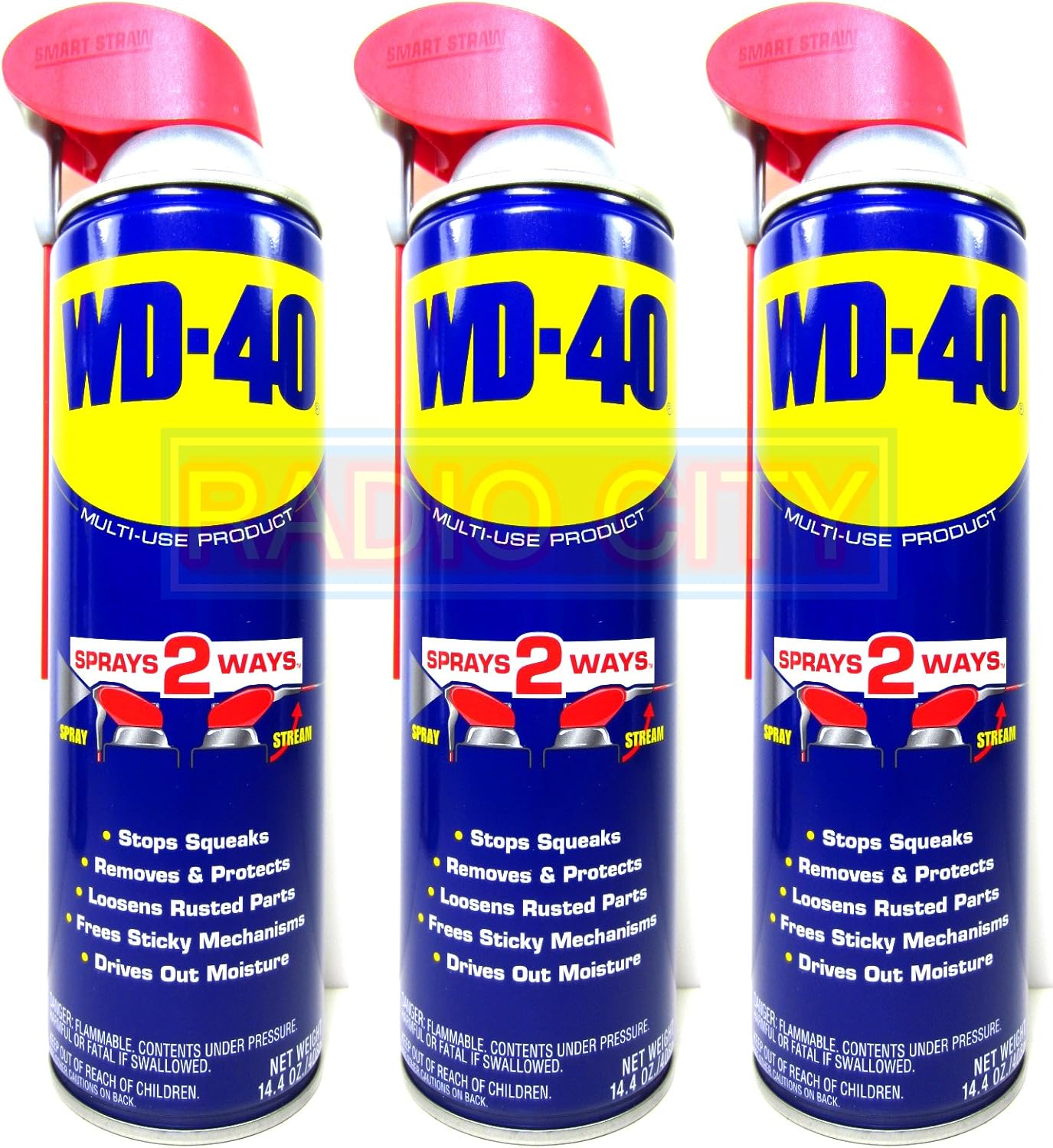 WD40 14.4oz. Aerosol Can with Smart Straw (3Pack) Automotive