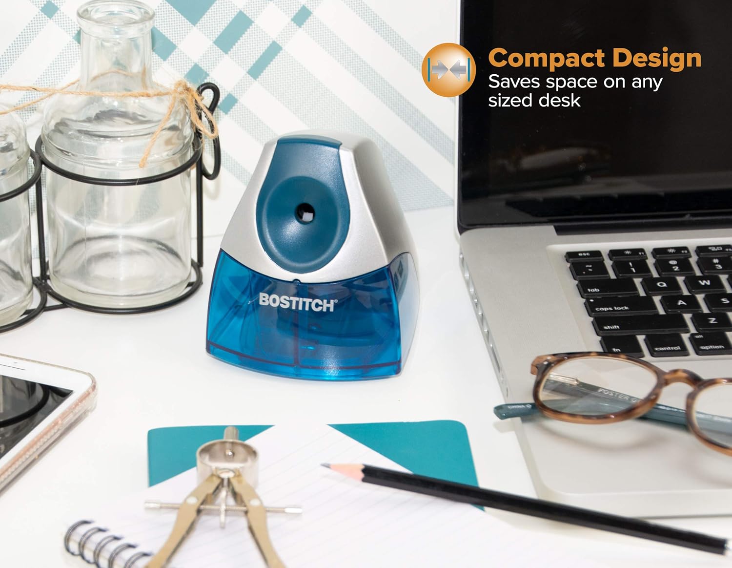 Bostitch Personal Electric Pencil Sharpener, Blue (EPS4-BLUE) : Office Products