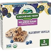 Cascadian Farm Organic Blueberry Vanilla Chewy Granola Bars, 6 oz, 5 ct
