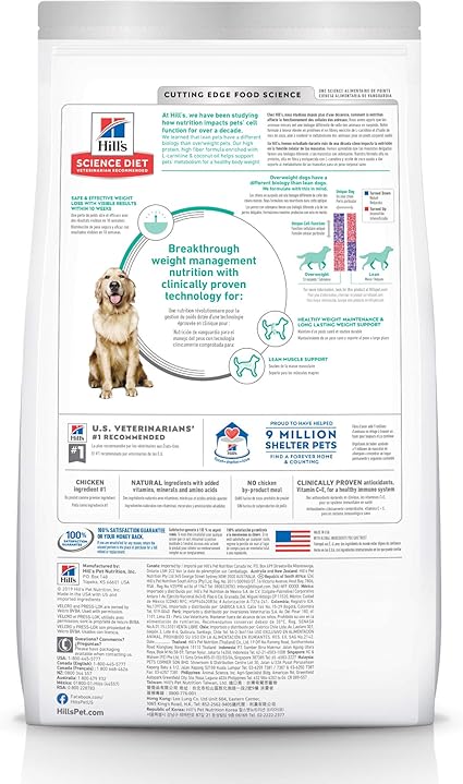 science diet dog food for weight loss