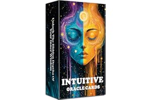 GZXINKE Intuitive Oracle Cards, Oracle Cards for Beginners, 56 Oracle Card Deck to Awaken Inner Wisdom, Enhance Psychic Abilities, Spiritual Guidance