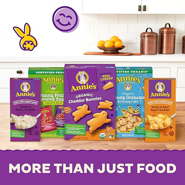 ANNIE’S DELUXE MACARONI AND CHEESE WITH ORGANIC PASTA, REAL WHITE CHEDDAR CHEESE AND SHELLS, 11 OZ