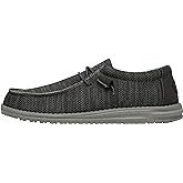 HEYDUDE Men's Wally Sox | Men’s Shoes | Men's Lace Up Loafers | Comfortable & Light-Weight