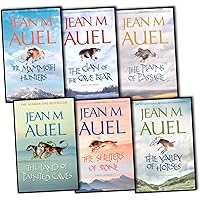 Jean M Auel 6 Books Earths Children Collection Pack Set (The Valley of Horses , The Clan of the Cave Bear, The Mammoth Hunter