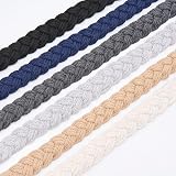 Pretty Jolly 2 Pack Natural Cotton Rope Curtain Tiebacks Dark Grey view 7