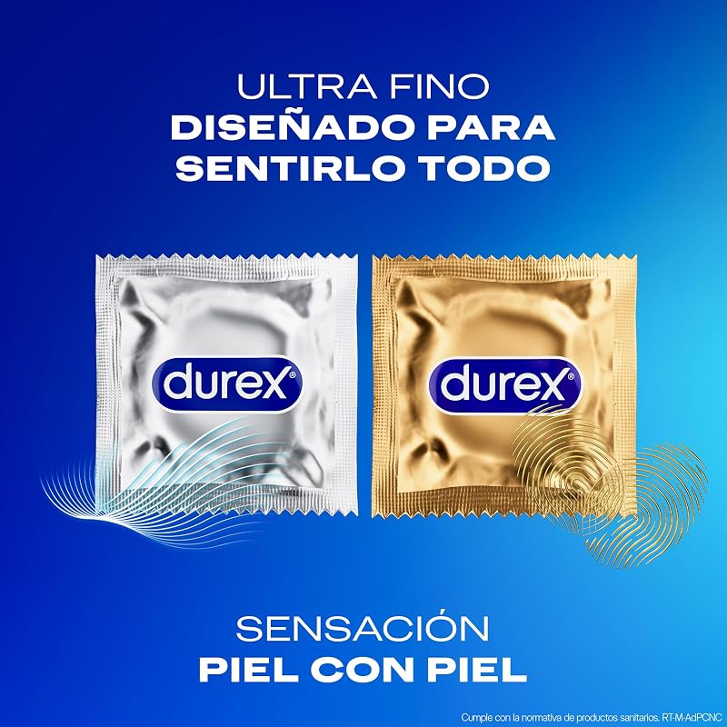 , Pack Sensitivo Invisible, Preservativos Durex, Invisible Extra Sensitivo, Real Feel, 27 Condones