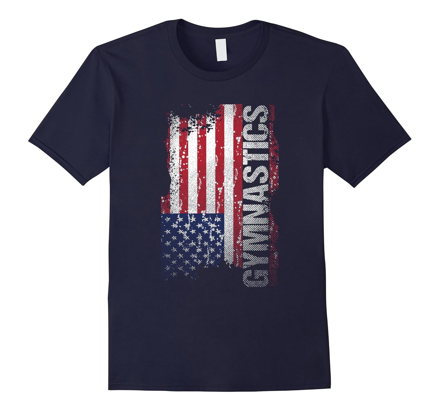 Gymnastics USA Flag T-Shirt, Gymnast Tee Gift-ANZ