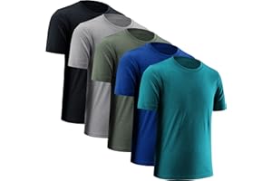 BVNSOZ Boys' Athletic Shirts Performance Sports T-Shirts Moisture Wicking Shirts for Boys