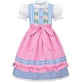 ReliBeauty Kids Girls Dirndl Dress Oktoberfest Costume German for Girls