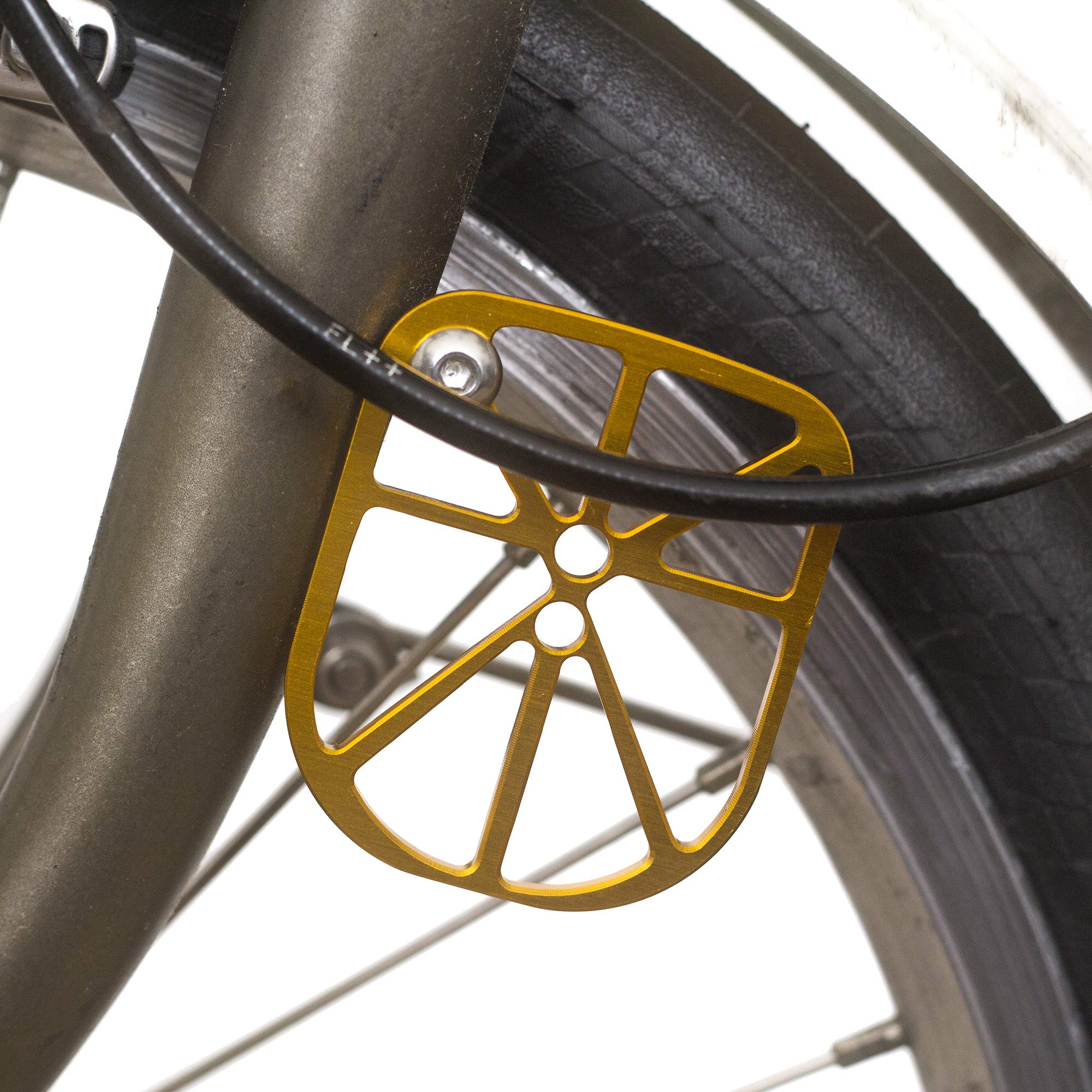 Cable Fender Protector for BROMPTON in GOLD Union Jack Flag