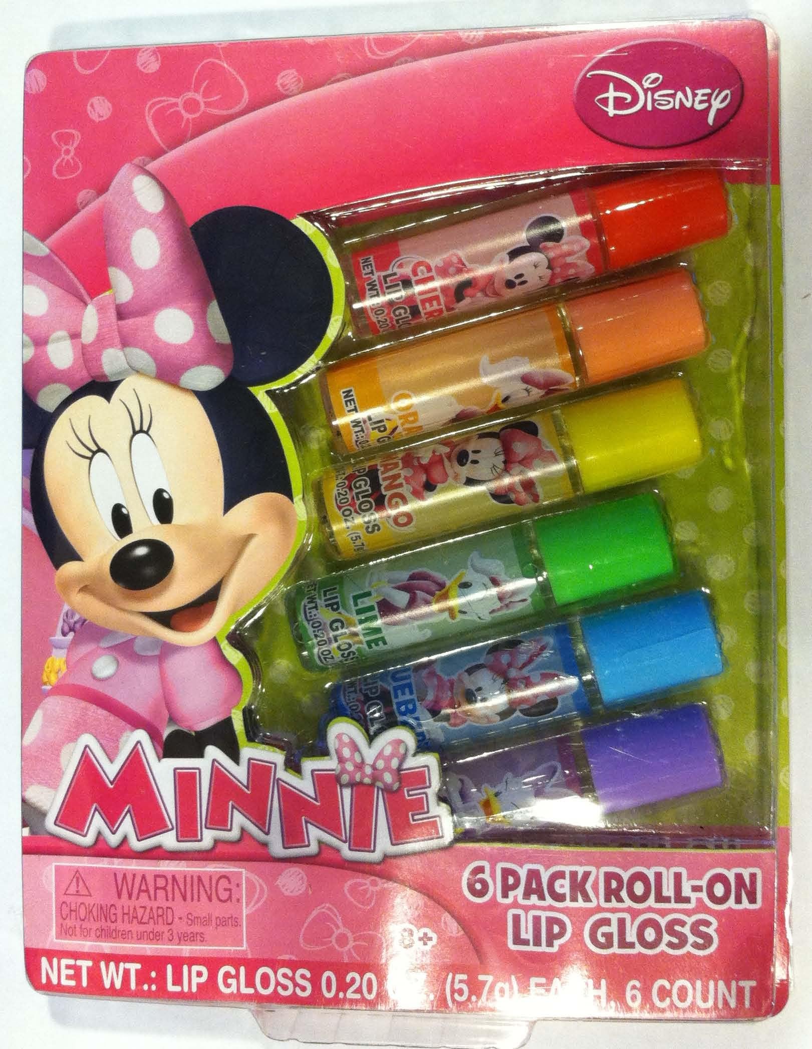 Disney Minnie 6 Pack Roll-On lip Gloss