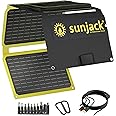 SunJack – 40 Watt Foldable Solar Panel, ETFE Waterproof Portable Solar Panel with Kickstands, USB-C PD30W, USB-A QC3.0, DC Output, Solar Panels for Camping, Hiking, Emergency Power