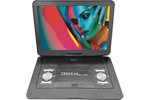 Proscan DVD1332 13.3-Inch Swivel Screen Portable DVD Player with USB/SD Card Reader