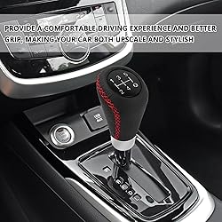 Gear Shift Knob with 4 Adaptive Parts,Leather 5