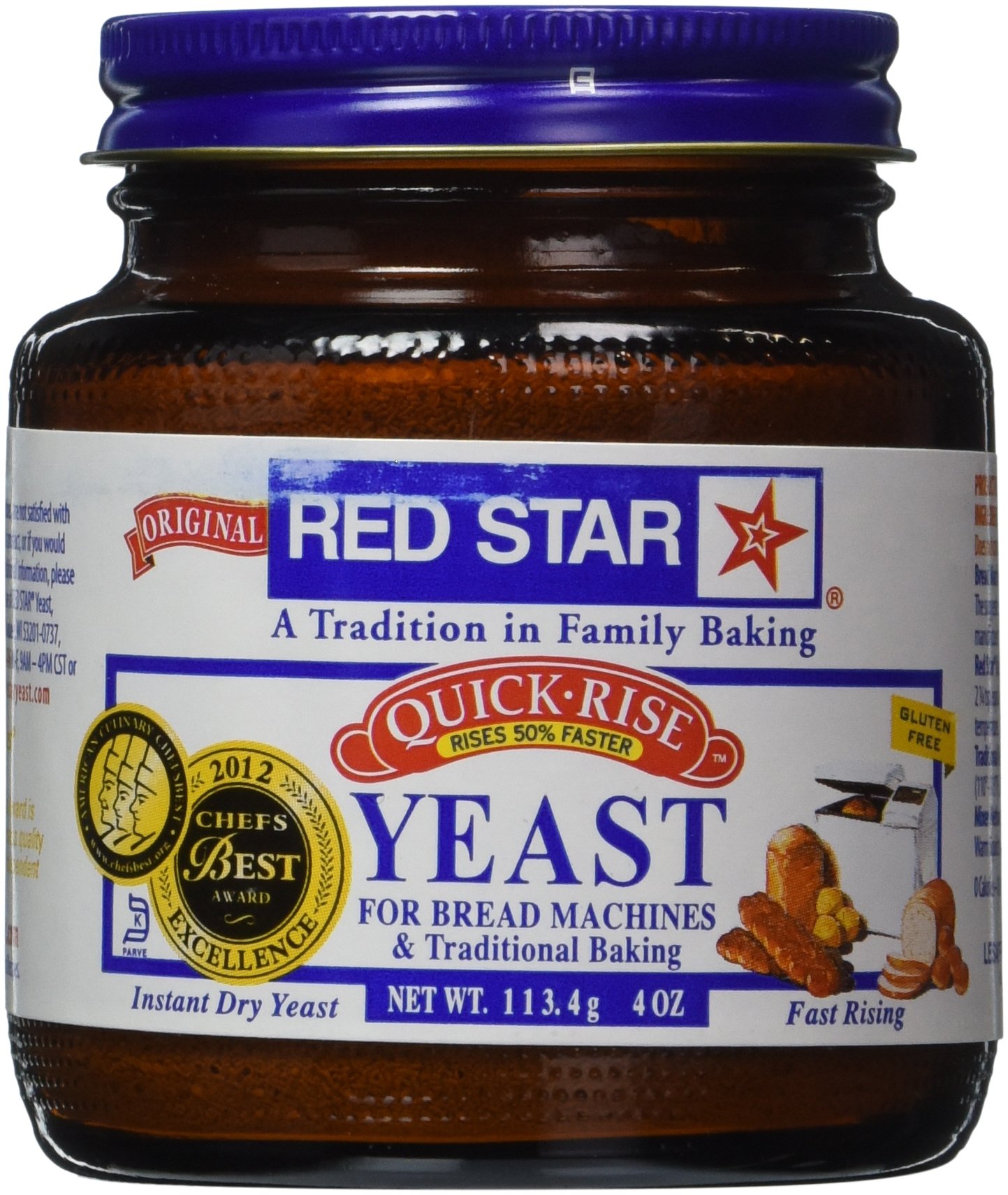 Red Star Active Dry Yeast, 4 oz Grocery & Gourmet Food