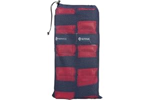 Equinavia Cool Relief Therapy Ice Boots Leg Wraps Pair for Horses, Gel Pack with Adjustable Straps | 16.5" x 15.5" with Storage Bag - Red - Pair - One Size
