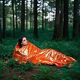 RLXMARTD Emergency Sleeping Bag 2 Pack Bivvy Bag Survival Camping Gear view 6