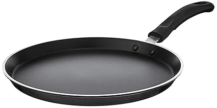 Pigeon Special Non-Stick Aluminium Flat Tawa, 280mm, Black