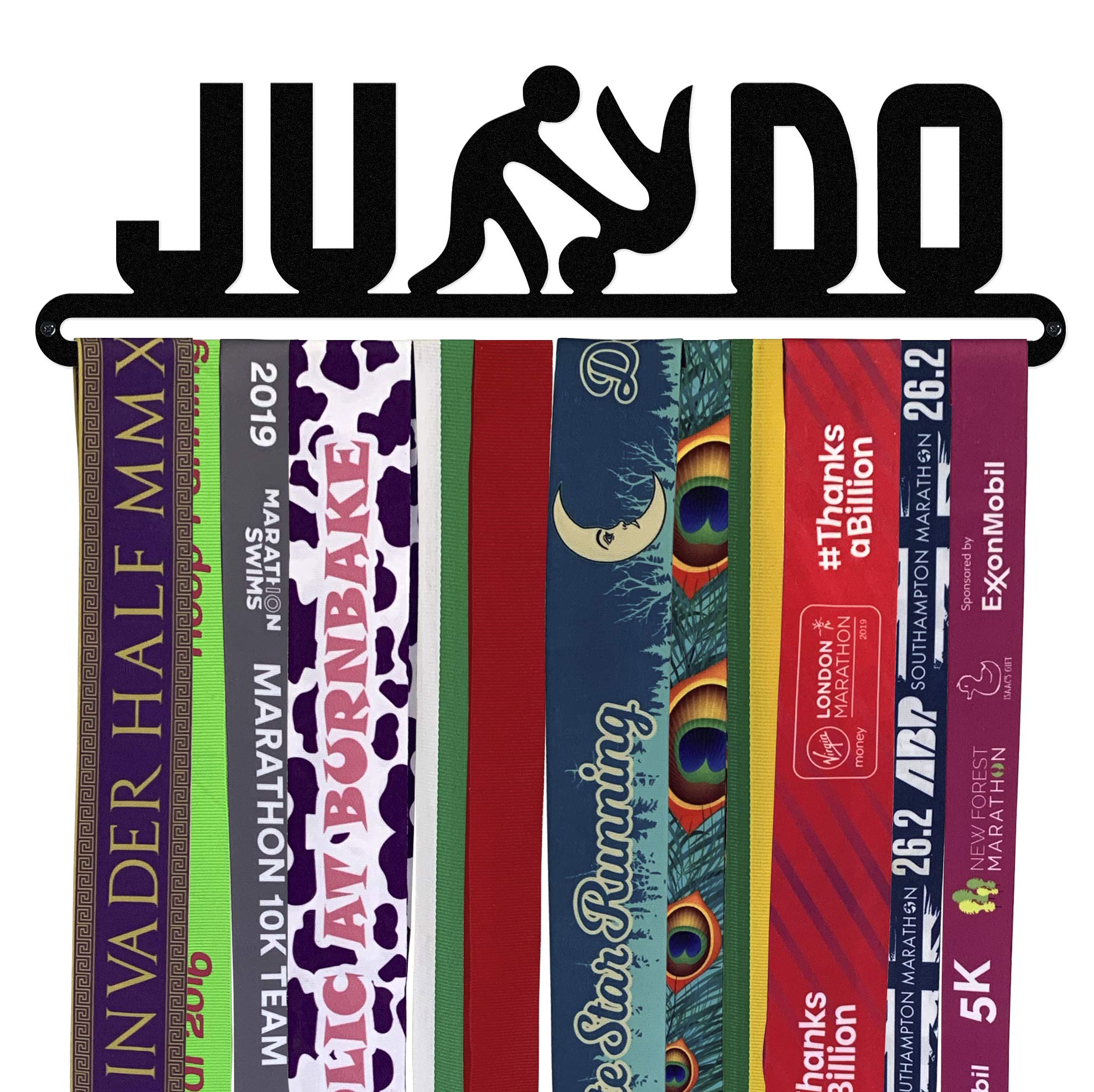 The Medal Hanger Shop | Judo | Black | Medal Hanger Display Holder for Judokas | Made in Britain