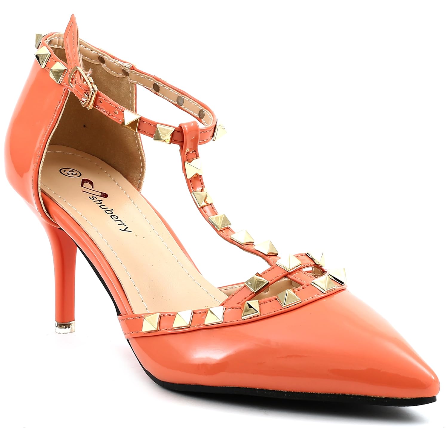 orange heels