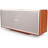 DOSS SoundBox Ultra Bluetooth Speaker with 2.1 Channel Audio, 80W Superior Sound with Deep Bass, Two DSP Technologies, 18H Playtime, BT 5.3, Wireless for Home, Office, Livingroom-Gold