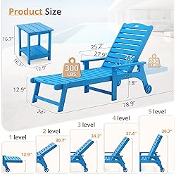 LUE BONA HDPS Chaise Lounge Chair with