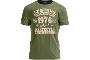Legends were Born in T-Shirt – Vintage Milestone Year Aged Perfectly Shirts – Celebrating Birthday Retro Graphic Tees