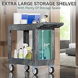 YITAHOME Utility Cart on Wheels, 550 lbs Capacity