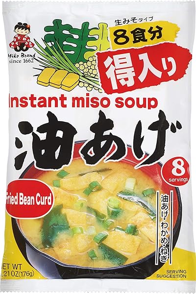 MIKO BRAND MISO SOUP WITH FRIED TOFU (ABURA-AGE),...