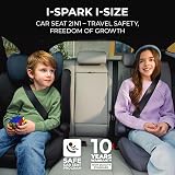 Kinderkraft I-SPARK i-Size Car Seat 100-150 cm Group 2/3 Black view 2