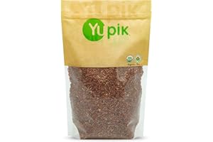 Yupik Organic Red Jasmine Rice, 1 kg, Non-GMO, Vegan, Kosher, Long Grains, Whole Grain, Salt-Free, Fragrant Rice, Easy Prepar