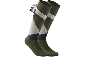 SAMSOX Merino Wool Ski & Snowboard Socks, Made in USA, 74% Merino Wool, Midweight Full Cushion Ski Socks for Men & Women