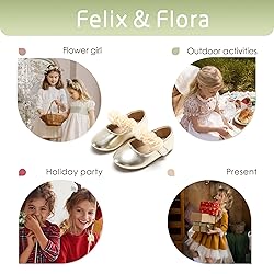 Felix & Flora Toddler Flower Girl Dress Shoes Size