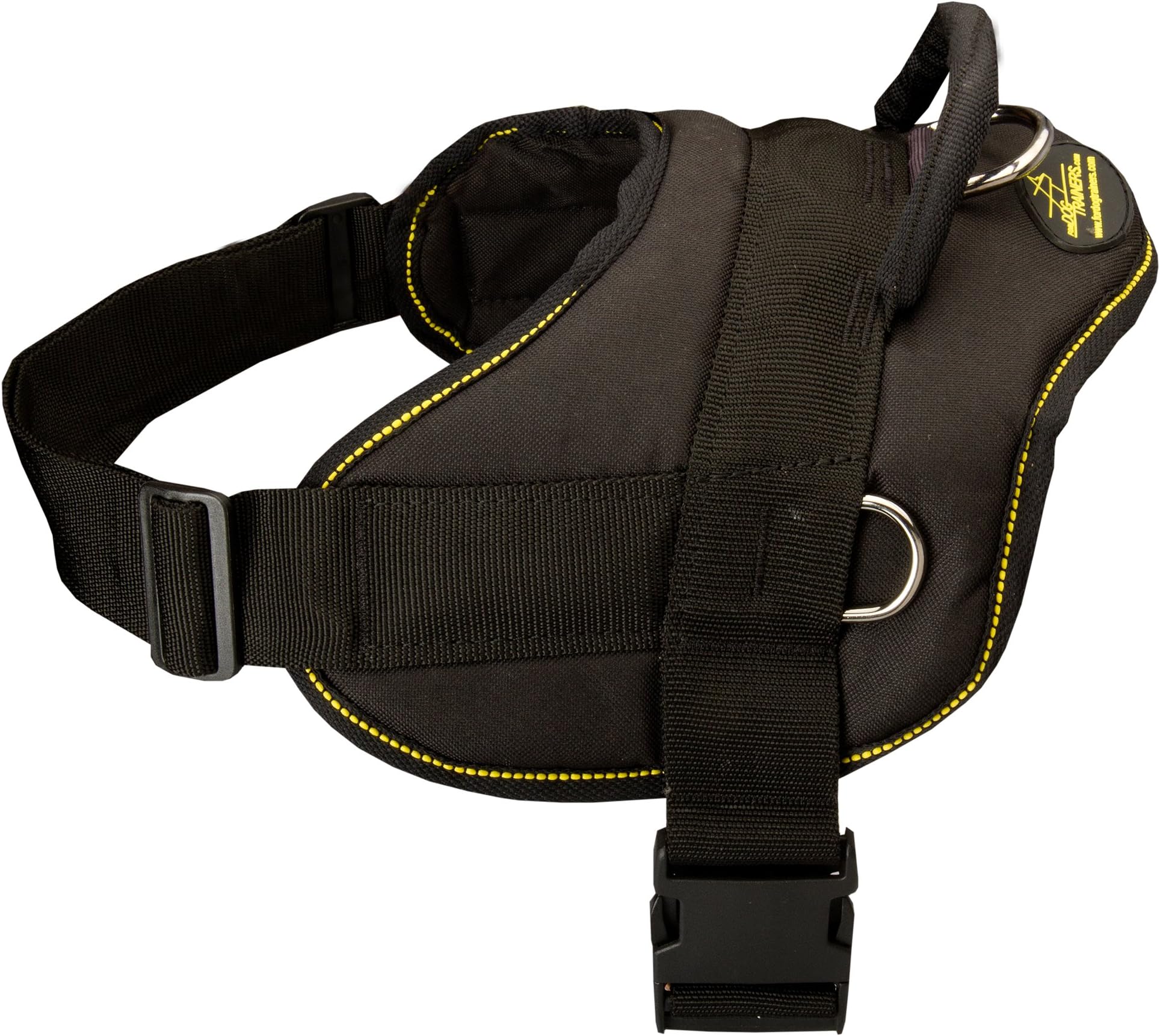 ForDogTrainers Rottweiler Nylon Dog Harness Adjustable Lightweight for Pulling, Walking and Training