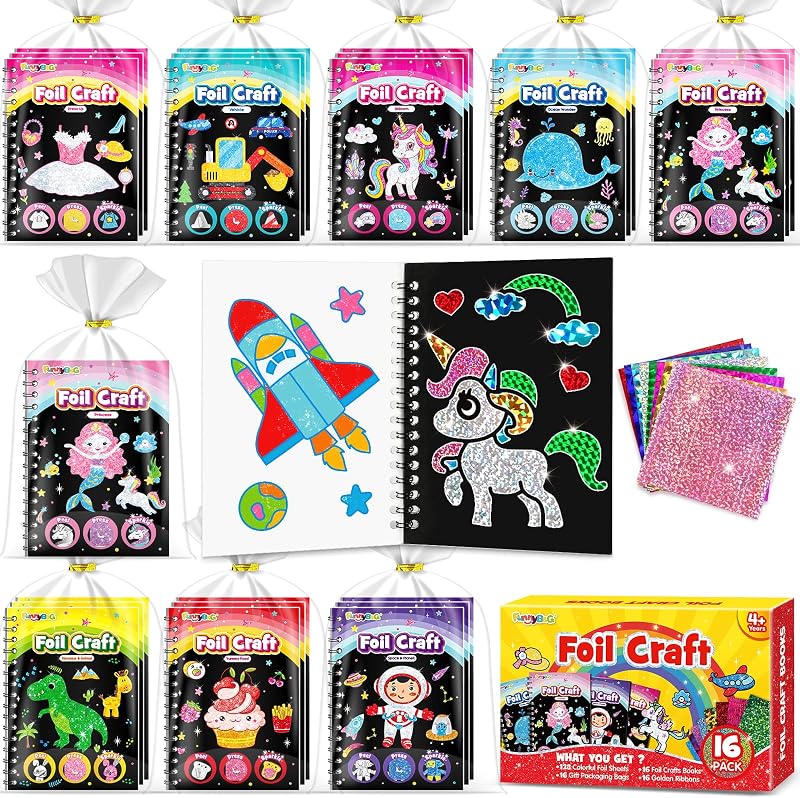 16 Pack 2 IN 1 Kit de Arte con Foil + Libros de Colorear — foto 1 de 7