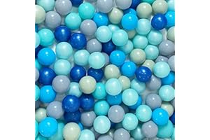LOVGRILS Plastic Balls for Ball Pit 500 Blue Soft Play Balls Pit Balls, Non-Toxic & Free BPA Toy Pit Balls for Playpen, Crush Proof Crawling Tunnels Balls for Water Pool, Pet Dogs, Party Decoration - 2.2 Inch