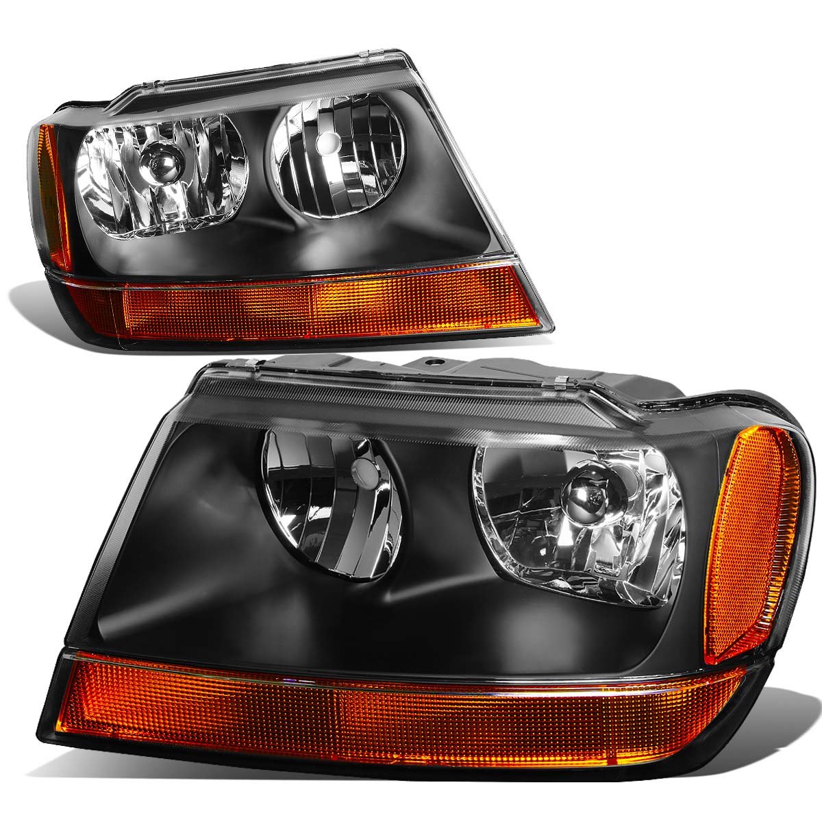 DNA Motoring HLOHJGC99BKAMT2 Headlight (Driver & Passenger Side)