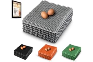 Roosty's® Chicken Nesting Box Pads Gray x6 | Washable Plastic Nesting Box Liners | Chicken Bedding For Coop,Chicken Laying Boxes, Nesting Pads For Chicken Coop