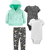 Simple Joys by Carter's baby-girls 4-piece Jacket, Pant, and Bodysuit Set