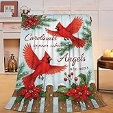 Cardinal Blanket Red Bird Throw Blanket Cardinal Soft Cozy Fleece Fuzzy Stuff Plush Flannel Gifts for Girls Women Boys Kids Adults 40''x50''