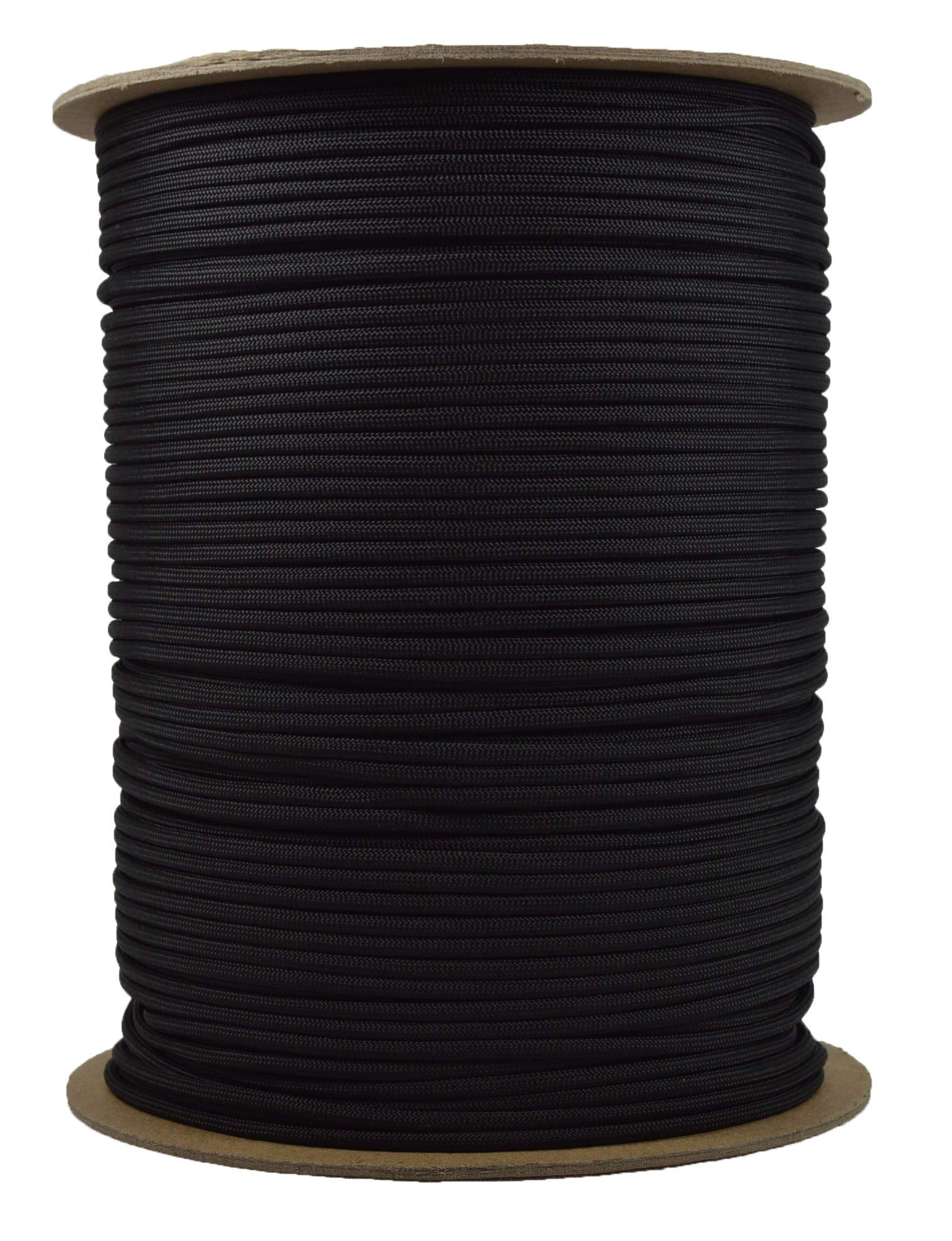Photo 1 of 1000 Foot Spool of Black 550 lb Cord Type III Paracord