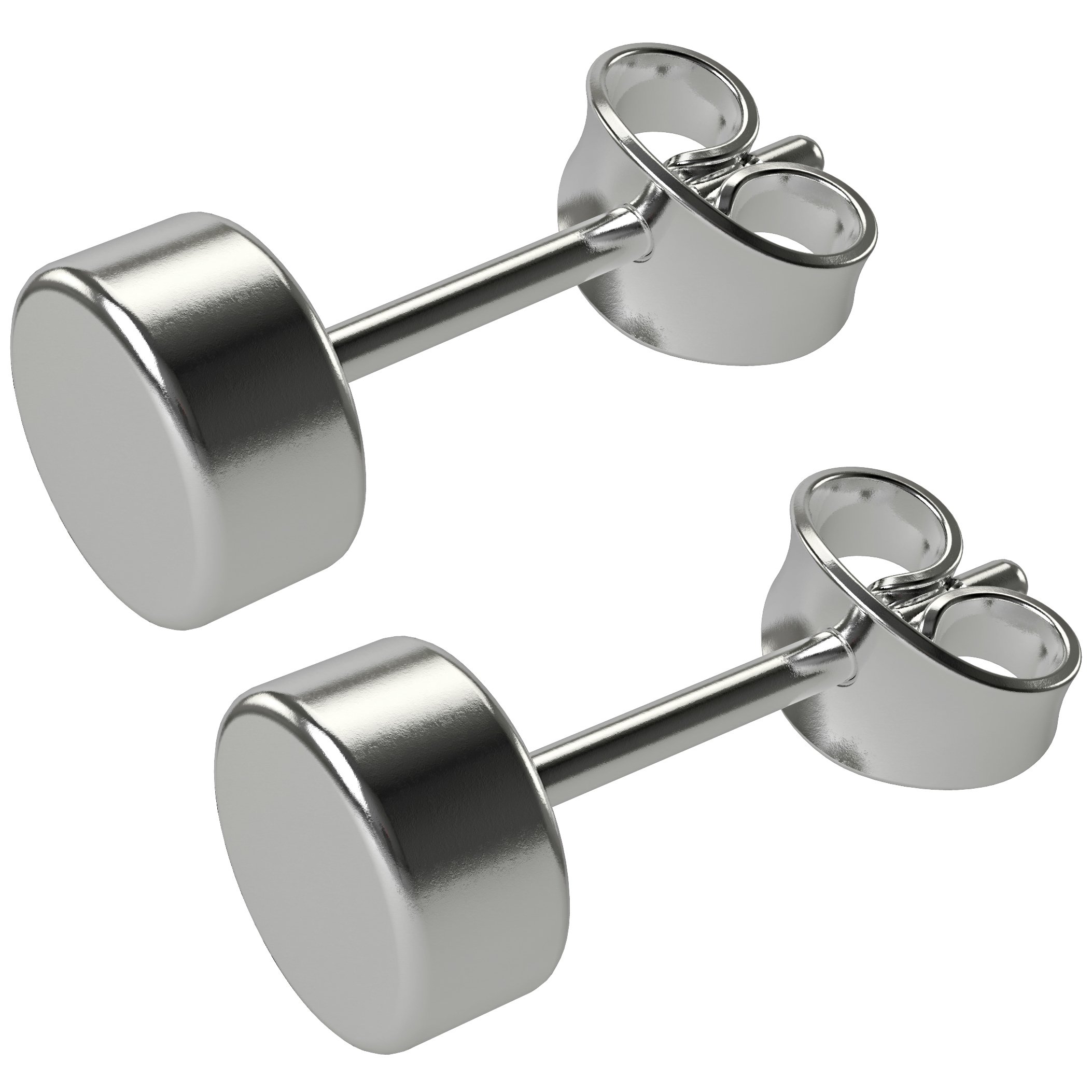 Bling Piercing 2pc 0g 8mm Fake Gauge Illusion Plug Ear Stud Earrings Plugs Stretcher Look Steel 16g 1.2mm Actual