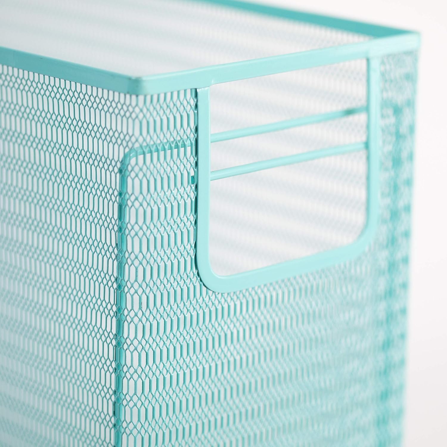 Blu Monaco 5 Piece Cute Office Supplies Aqua Desk Organizer Set - with Desktop Hanging File Organizer, Magazine Holder, Pen Cup, Sticky Note Holder, Letter sorter - Aqua Desk Accessories: Home Improvement