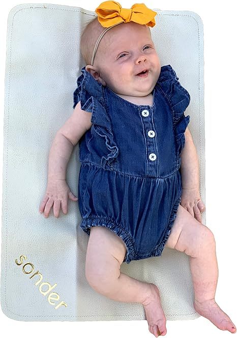 leather baby changing mat