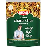 BIKAJI Kolkata Chanachur 14.11 oz, Spicy Crunchy Bengali Jhaal Namkeen | Traditional Kolkata-style jhal mixture with bold spice blend; crispy ingredients in every bite; ideal for tea time and daily