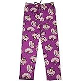 Disney Alice In Wonderland Chesire Cat All-Over Print Adult Purple Sleep Pajama Pants