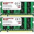 Komputerbay 8 GB (2 x 4GB) PC2-6400 DDR2-800 SoDIMM Dual Channel Laptop Memory Kit