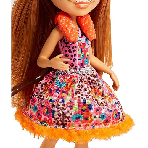 Enchantimals Cherish Cheetah Doll (6-in) with Quick-Quick Animal