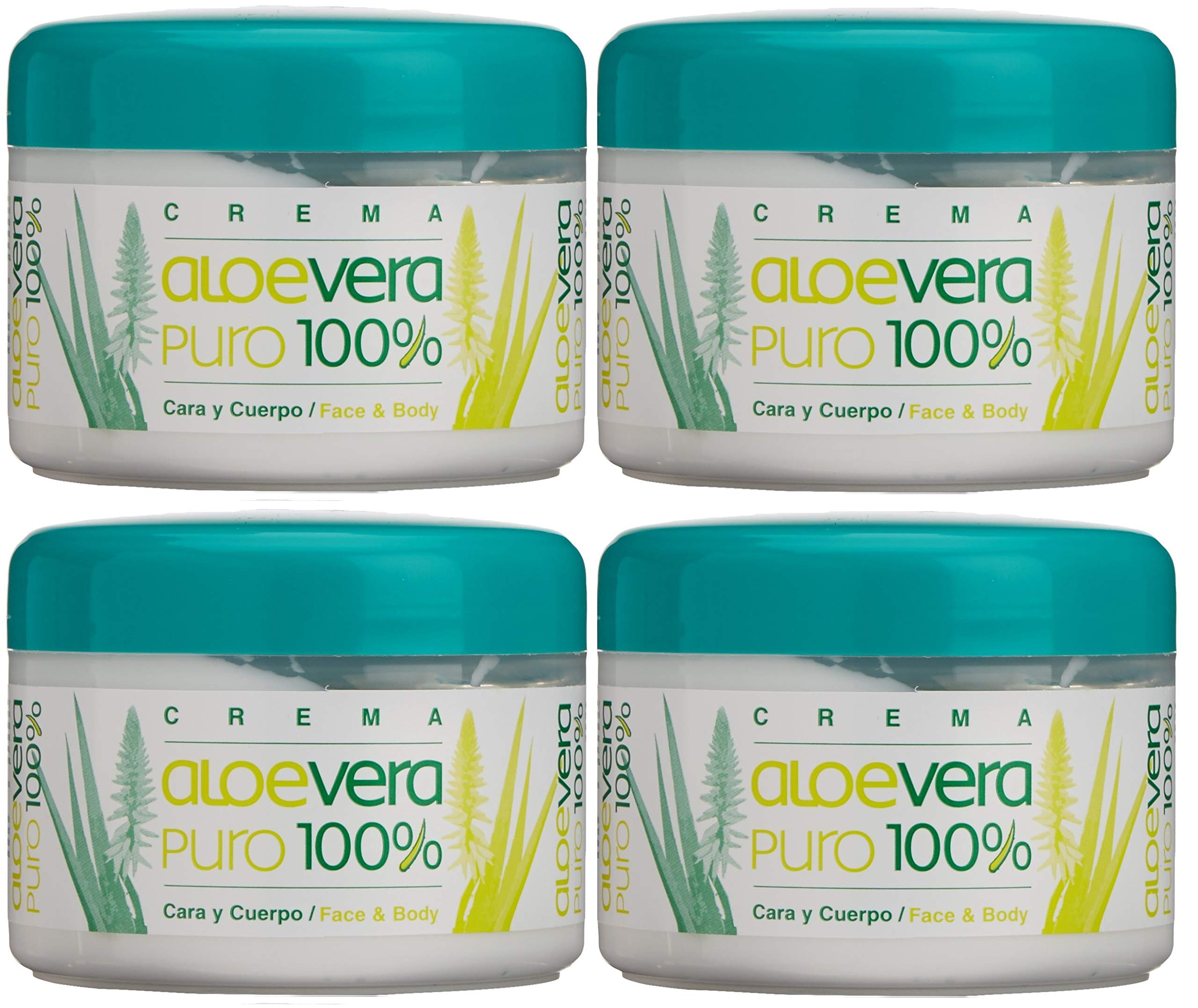 Cosmonatura Facial, Body and Hands Cream with Aloe 250 ml x 4units