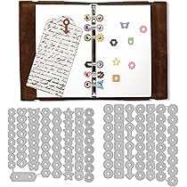 GLOBLELAND Layered Bookmarks Metal Cutting Dies - 19-Piece Set For Card Making And Scrapbooking